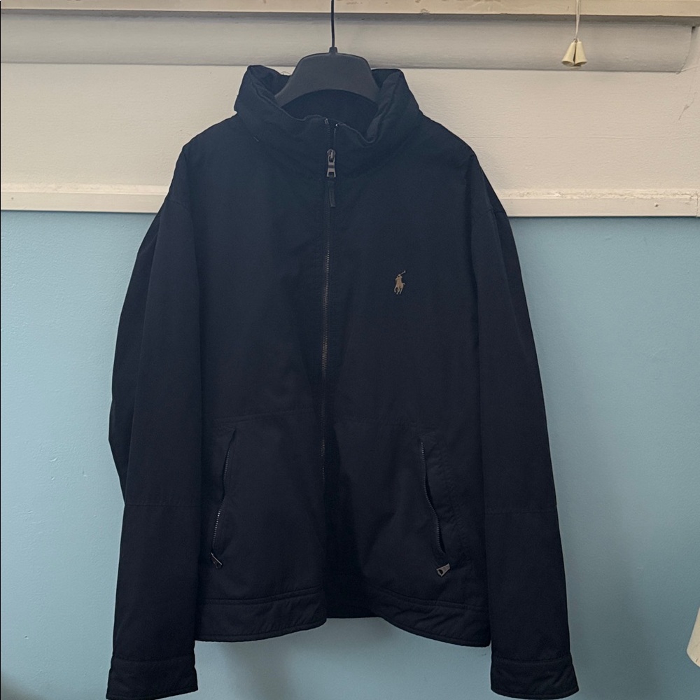 Polo Ralph Lauren Black Windbreaker Jacket